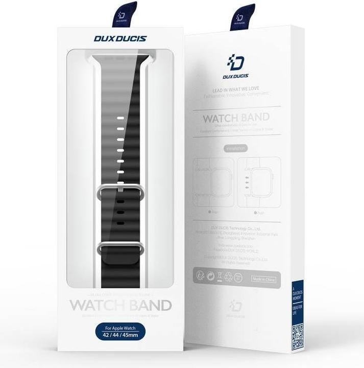 Actual product image Dux Ducis Strap Watch Strap 8 / 7 / 6 / 5 / 4 / 3 / 2 / SE (45 / 44 / 42mm) Silicone Band Bracelet B (42 mm, 44 mm, 45 mm, Silicone)