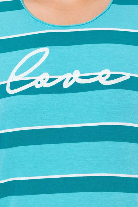 Actual product image Ulla Popken Love Embroidered Short Sleeve Tee (58)