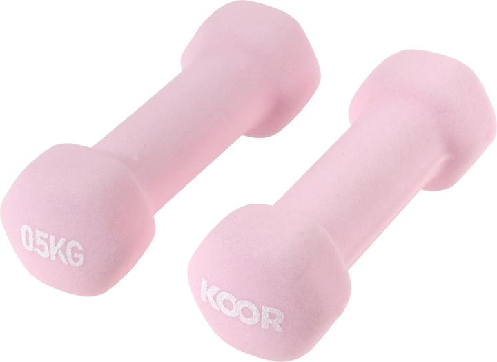 Koor Haltère court 0,5 kg, rose (2 x 0,5 kg)