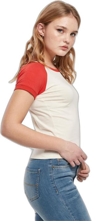Produktbild Urban Classics Ladies Organic Stretch Short Retro Baseball Tee (4XL)