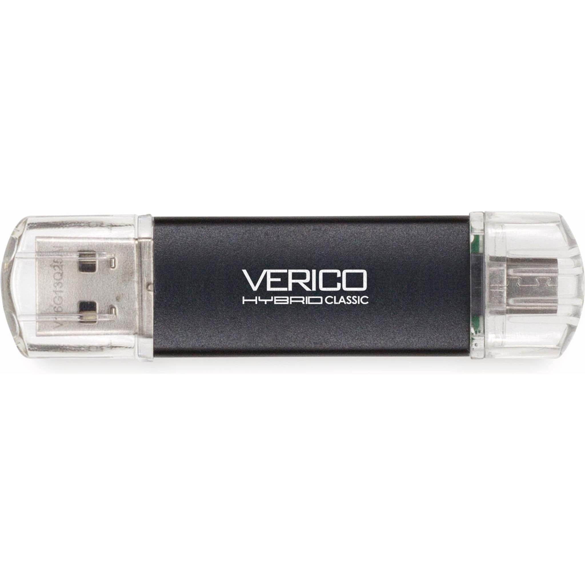 Verico TM18 64GB 3.0 OTG Type C Black (64 GB, USB 3.0, USB-C), USB Stick, Schwarz