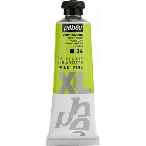 Pebeo, Künstlerfarbe + Bastelfarbe, XL Feine Ölfarben (Lichtgrün, 37 ml)