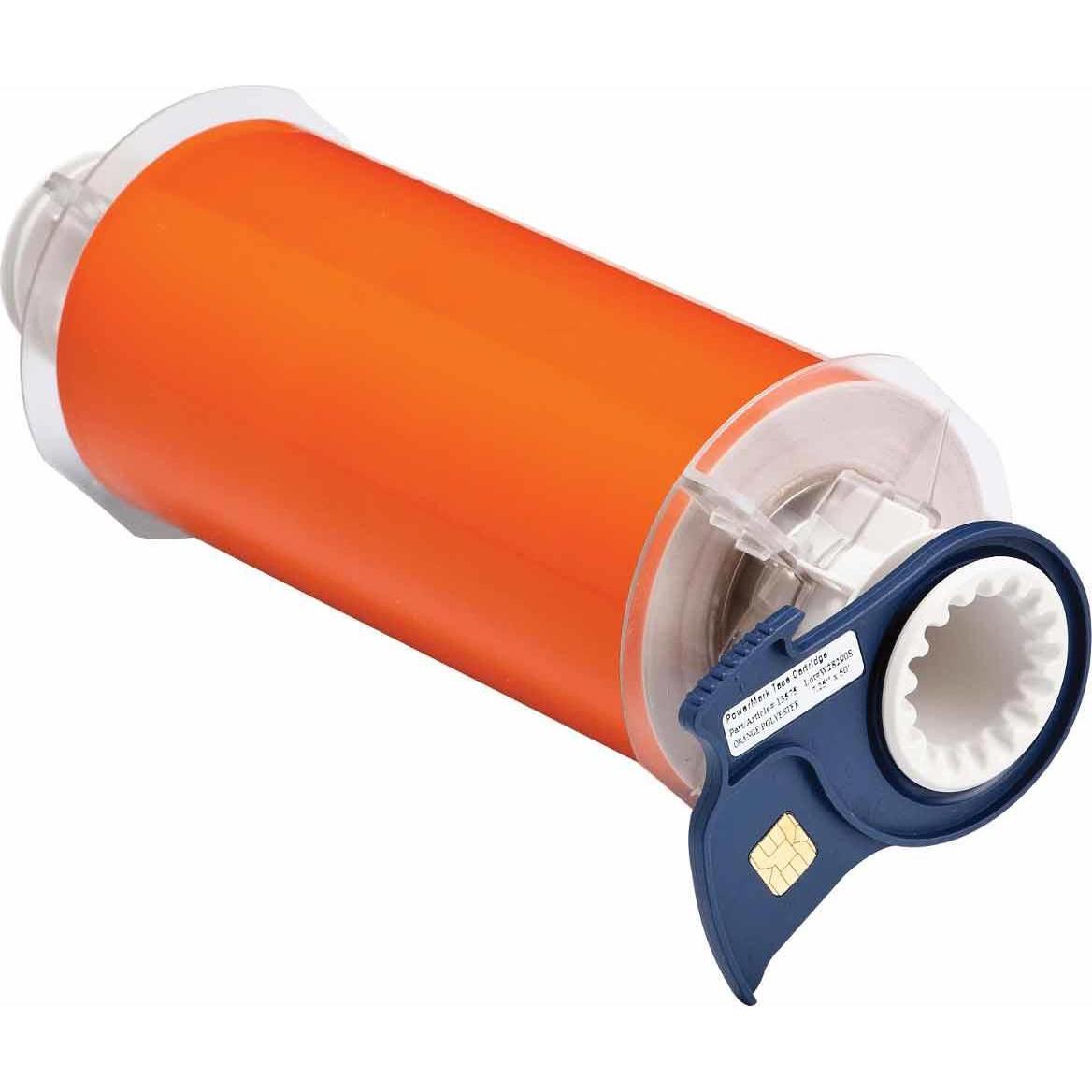 Brady, Etiketten, B85-150x15-569-OR, Hochleistungs-Polyester, Orange, glänzend, 150.00 mm x 15.00 m, permanent