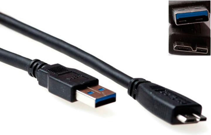 ACT Advanced Cable Technology SB3029 1m USB A Micro-USB B Maschio Nero Cavo USB (1 m, USB 3.2 Gen 1)