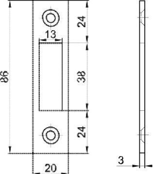 MSL Flachschliessbleche B-1501 (Schliessblech)