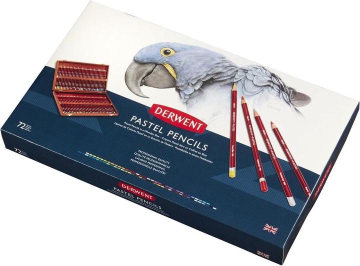 Image du produit Derwent Set cadeau de crayons pastel dans une boîte en bois, 72 pièces (72 x)
