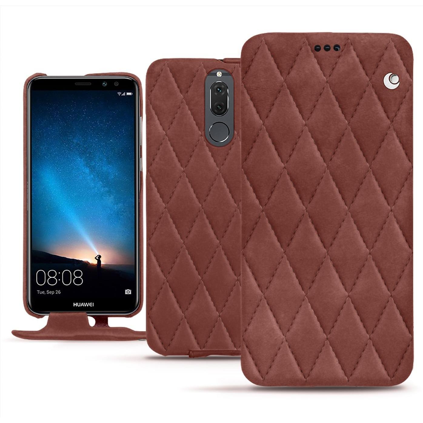 Thumbnail - Noreve Lederschutzhülle vertikal (Huawei Mate 10 Lite), Smartphone Hülle, Rot