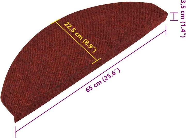 Immagine prodotto vidaXL Treppenmatte (65 x 22.50 cm)