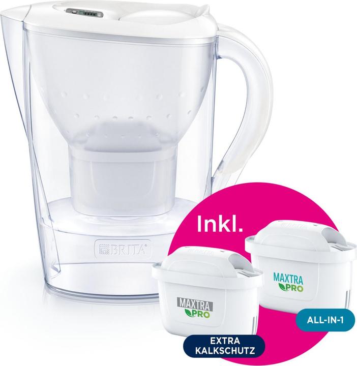 Produktbild Brita Marella weiss inkl. inkl. 1x ALL-in-1, 1x Extra Kalk (2.40 l)
