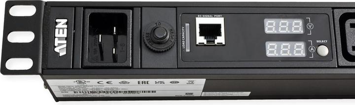 Actual product image Aten PE1209G 1U Basic PDU with measuring function
