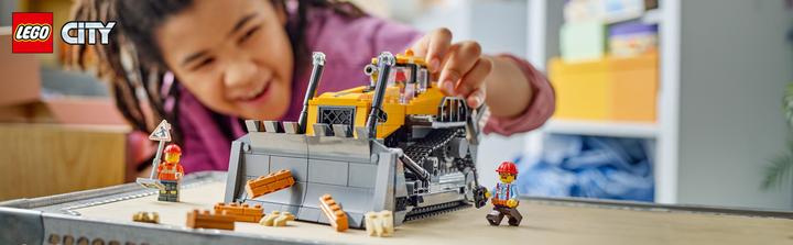 Actual product image LEGO Gelber Bulldozer mit Frontlader