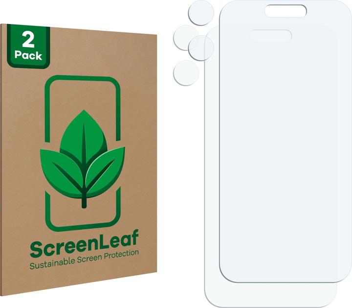 Productafbeelding ScreenLeaf Beschermfolie duurzame screenprotector screenprotector folie helder transparant (2 Stuk, Apple iPhone 16)