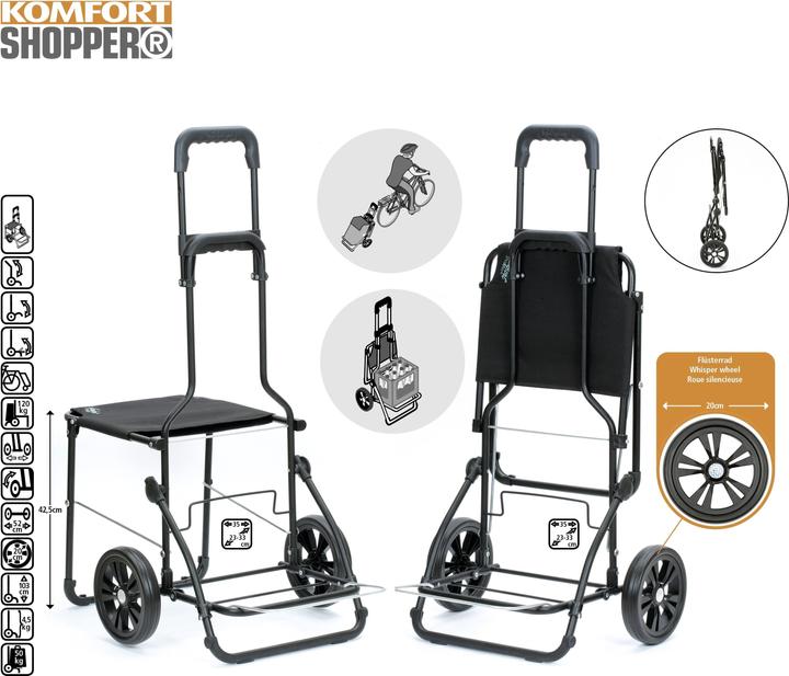 Image du produit Andersen Chariot à provisions Komfort Shopper Imea 59 cm