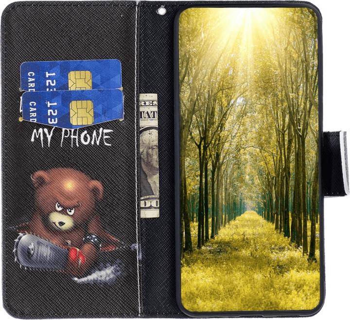 Actual product image Cover-Discount Xiaomi Poco F6 Pro - Synthetic leather case with motif (Xiaomi Poco F6 Pro)