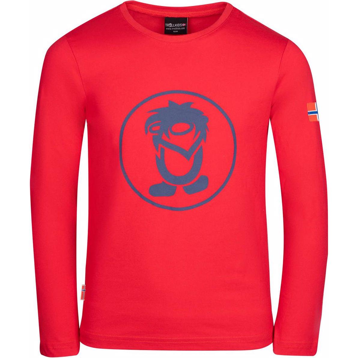 Trollkids, Unisex, Shirt, Troll Longsleeve, Rot, (116)