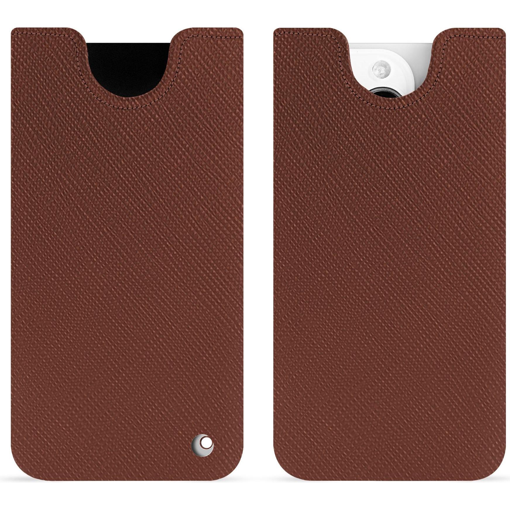 Thumbnail - Noreve Lederschutzhülle (Apple iPhone 15 Pro), Smartphone Hülle, Braun