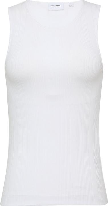 Produktbild Comma T-Shirt Geripptes Tanktop im Slim Fit (42)