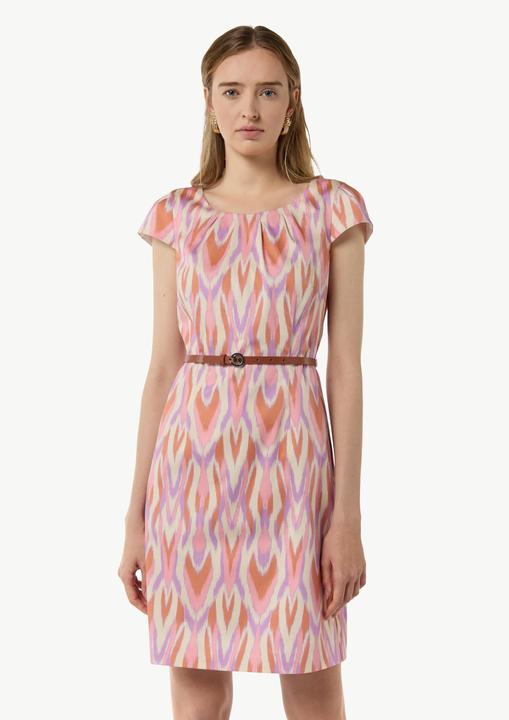 Actual product image Comma Kleid Gemustertes Etuikleid mit abnehmbarem Gürtel (38)