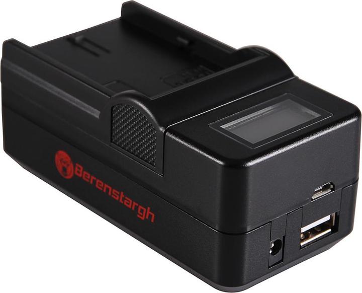 Produktbild Berenstargh Synchron USB Ladegerät f. Canon LP-E6 EOS 5D 60D 60Da 6D 7D EOS70D EOS-70D LP-E6 Mark II (Kamera Akku Ladegerät)