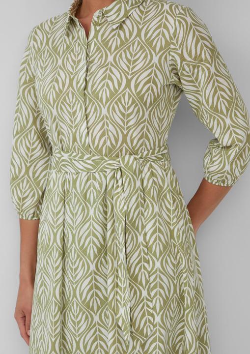 Actual product image S.Oliver Kleid Hemdblusenkleid in Midilänge mit All-over-Print (38)