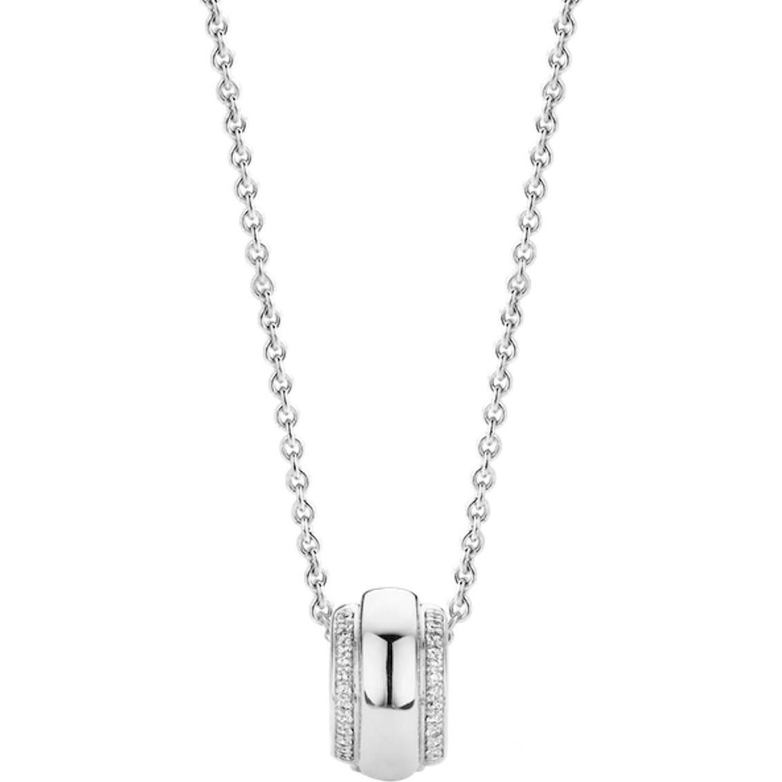 Ti Sento Milano, Halsschmuck, Collier mit Zirkonia 3904ZI/42, (925 Sterling Silber, 38 cm)