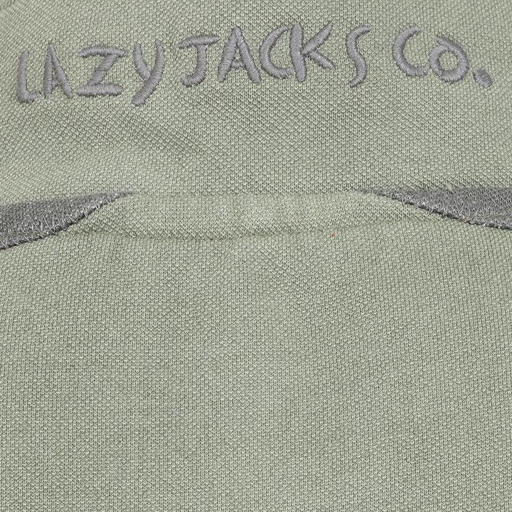 Actual product image Lazy Jacks Mens Contrast Panel Pique Sweatshirt (L)