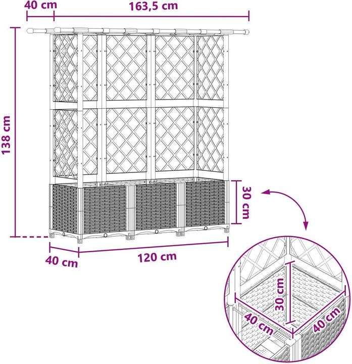 Image du produit vidaXL Hochbeet