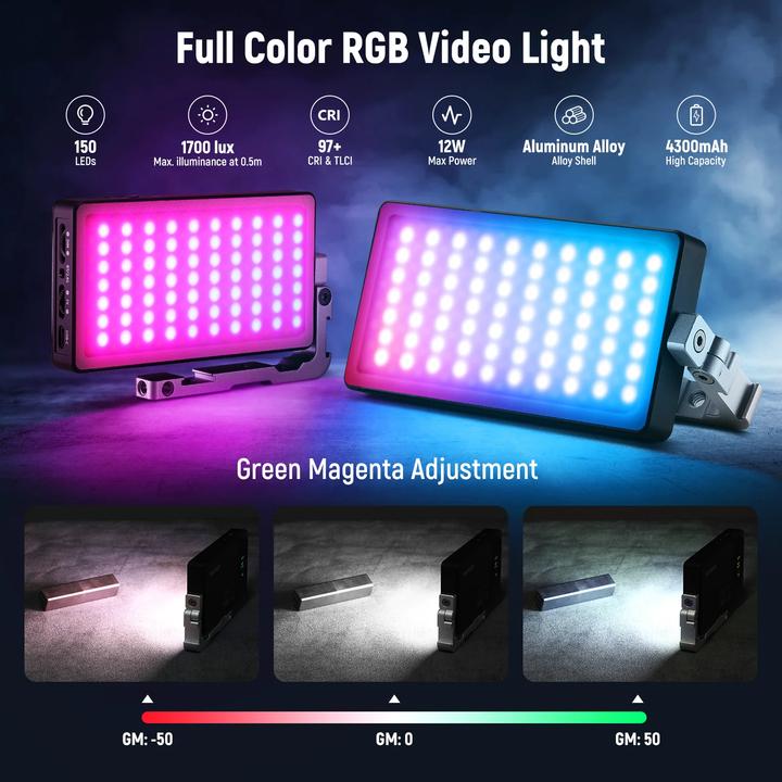 Actual product image Neewer Lamp SL90 Pro LED RGB 12W 2500-10000K