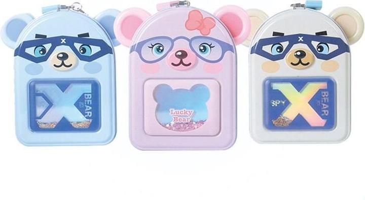 Trifox Sparschwein aus Metall mit MIX-Teddybär-Motiv