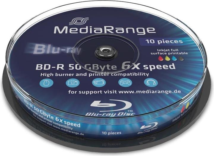 Produktbild MediaRange MediaRang BD-R 6x Dual Layer 50GB 10-Pck. (10 x)