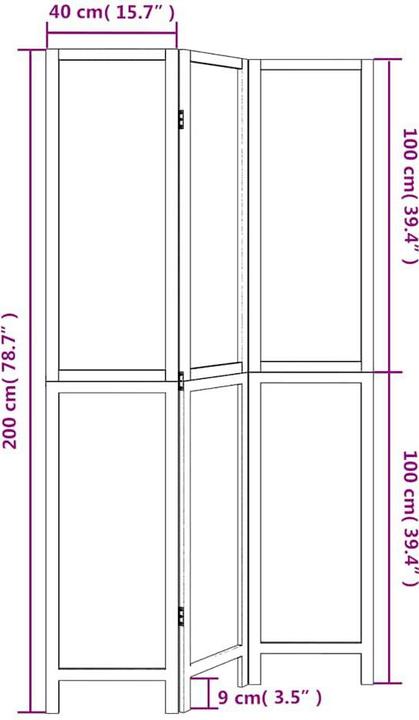 Immagine prodotto vidaXL Paravent