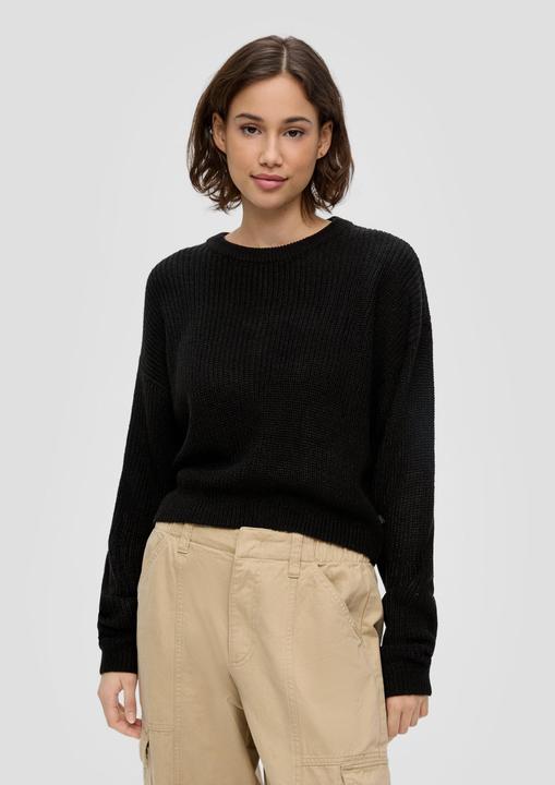 Produktbild s.Oliver Strickpullover Leichter Sommerstrickpullover im Relaxed Fit (S, XS)