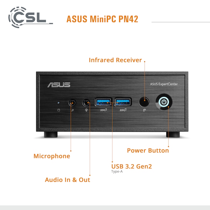 Produktbild CSL Mini-PC ASUS PN42 (Intel N200, 16 GB, 500 GB, Intel UHD Graphics)