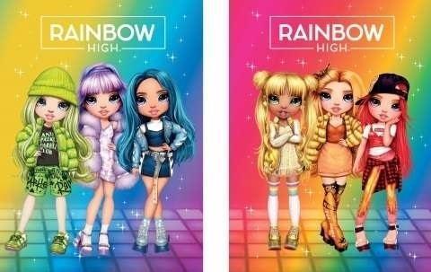 Produktbild Astra Notizbuch A5/16K Raster Rainbow High (10 Stück) (A5, Kariert, Weicher Einband)