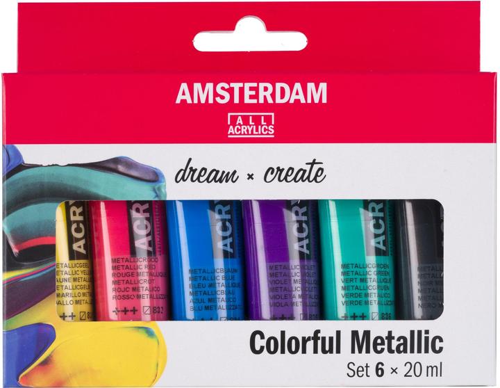 Metallic Gelb, Metallic Schwarz, Metallic Grün, Metallic Rot, Metallic violett, Metallic Blau