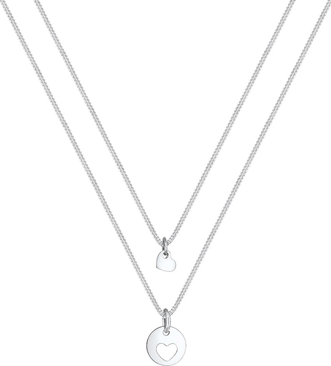 Image du produit Elli Set Mutter Kind Herz Cut-Out (Argent 925, 45 cm)