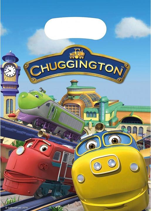 Actual product image Chuggington Plastic Party Bags (Pack of 6) (6 pcs.)