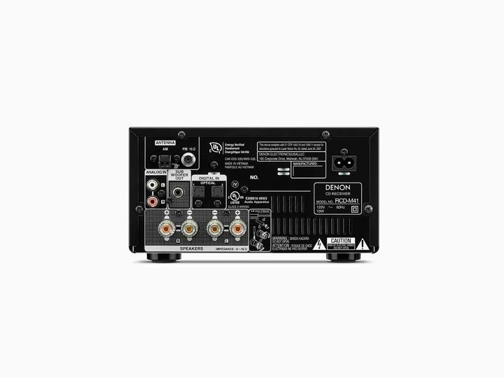 Actual product image Denon RCDM41BKE2 (Bluetooth, CD player, 1x 60 W)