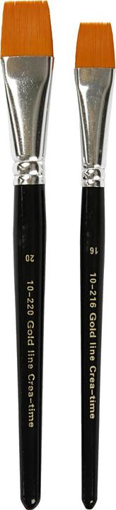 Produktbild Creativ Company Gold Line Pinsel flach, 2 Stk. (24 mm)