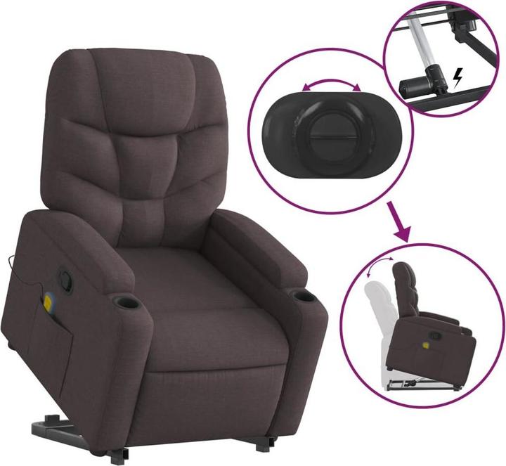 Image du produit vidaXL Massagesessel mit Aufstehhilfe