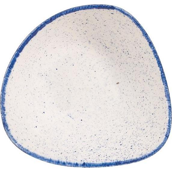 Churchill Stonecast Hints Indigo Blue Triangel Schale 15.3cm, Teller, Blau