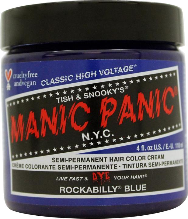 Immagine prodotto Skybound Rockabilly Blue Classic Creme Vegan Cruelty Free Tintura semi permanente per capelli blu 118ml (Blu Rockabilly)
