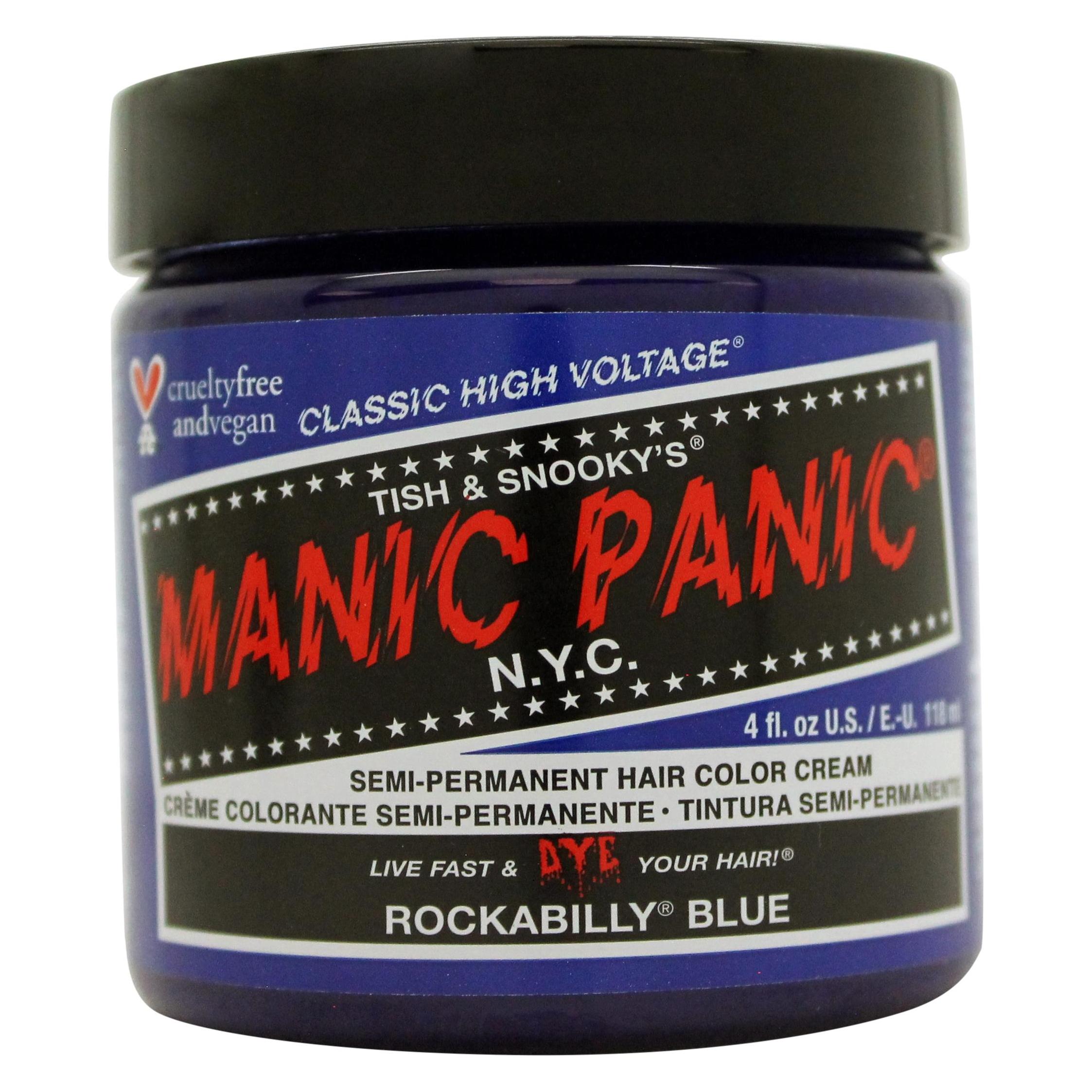 Skybound, Haarkleur, Rockabilly Blue Classic Creme Vegan Cruelty Free Blauwe Semi Permanente Haarverf 118ml (Rockabilly Blauw)