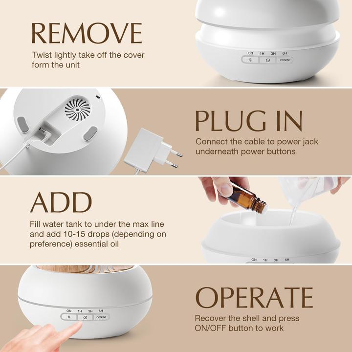 Produktbild Fellhof Aroma Diffuser mit RGB Nachtlicht (400 ml)