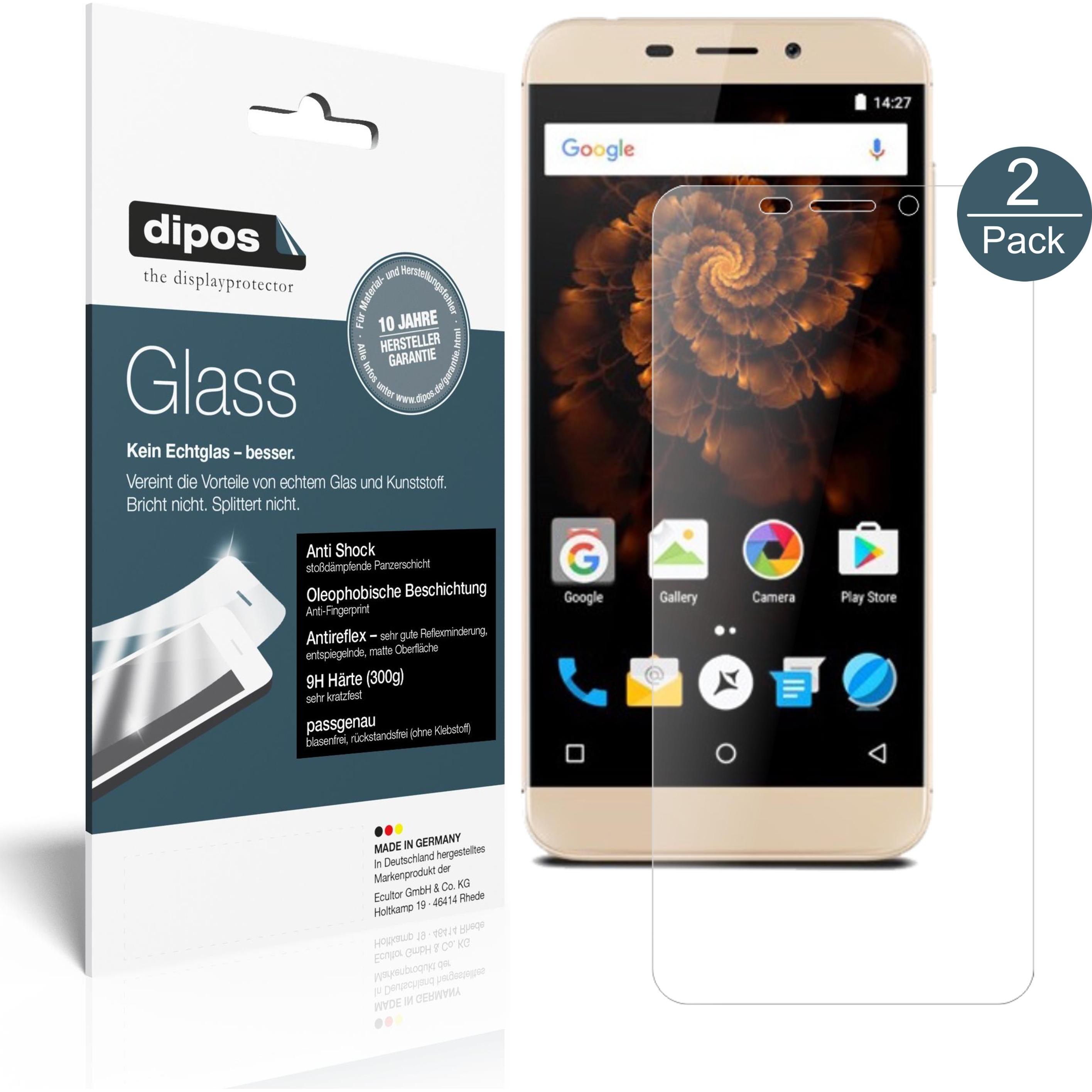 Thumbnail - Dipos Displayschutz Anti-Shock (2 Stück, Allview X4 Soul Mini), Smartphone Schutzfolie, Transparent