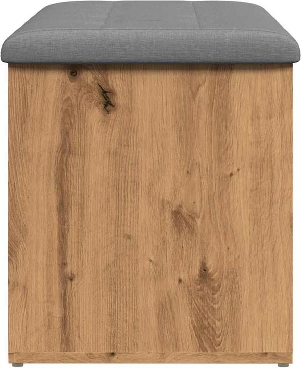 Actual product image VidaXL Bench with storage space Artisan oak 102x42x45 cm wood-based material (102 cm)