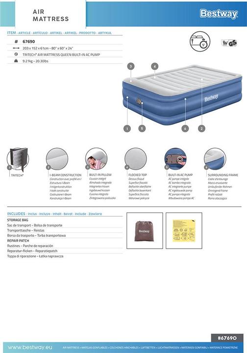 Image du produit Bestway Tritech Queen (150 x 200 cm)