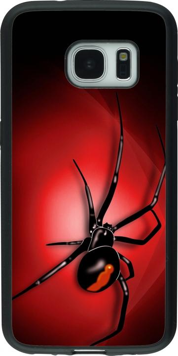 Produktbild PhoneLook Hülle Silikon schwarz Halloween 2023 spider black widow (Samsung Galaxy S7)