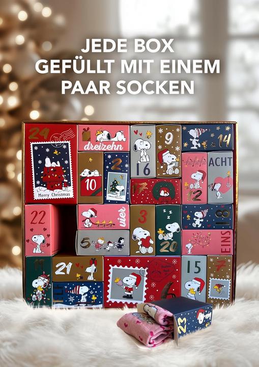 Produktbild Sockswear Sockenadventskalender Peanuts (37 - 41)