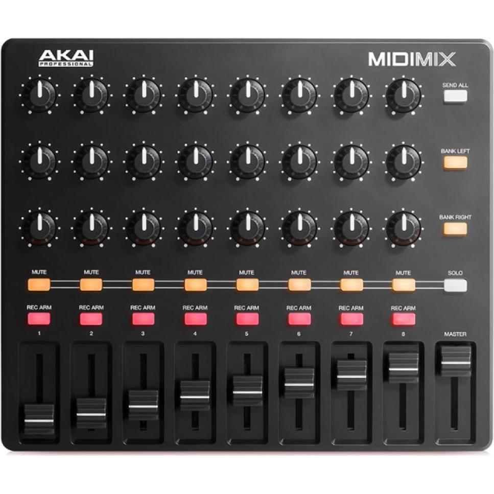 Akai Professional MidiMix (Controller), MIDI Controller, Schwarz